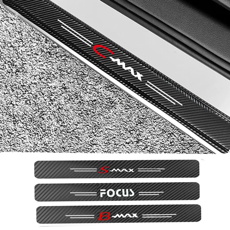 4 шт. водонепроницаемые автомобильные наклейки из углеродного волокна для Ford Focus