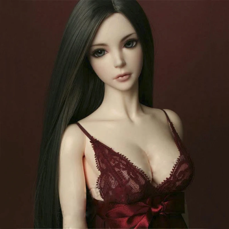 Bybrana BJD кукла парик 1/3 1/4 1/6 1/8 Разделение длинный прямой светильник серый золотой