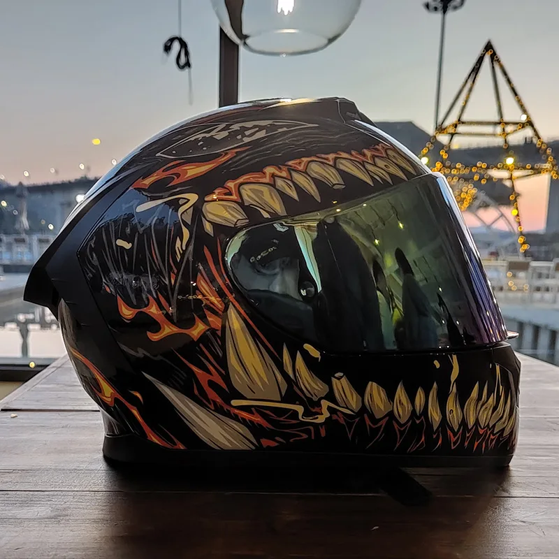 

Fast Ship LVS Full Face Helmet Motorcycle Helmet Racing Dual Lens Summer Riding Motocross Casque Capacete Da Motocicleta DOT