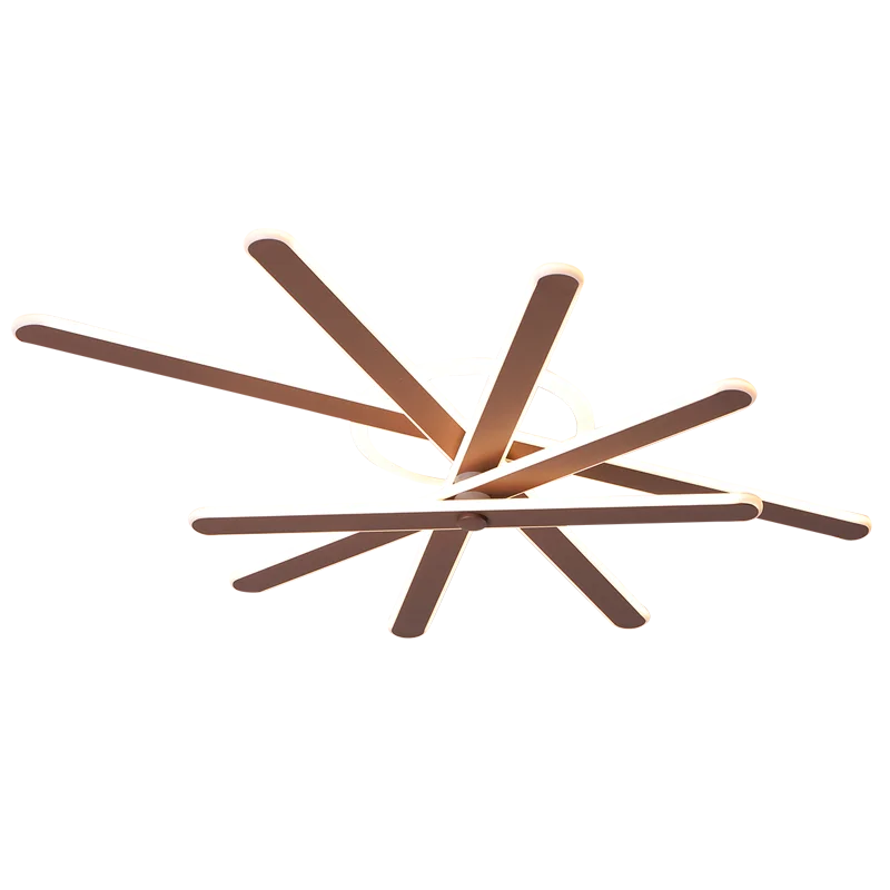 

Rotating ladder hardware acrylic chandelier brown and white ceiling chandelier modern LED for bedroom study living room