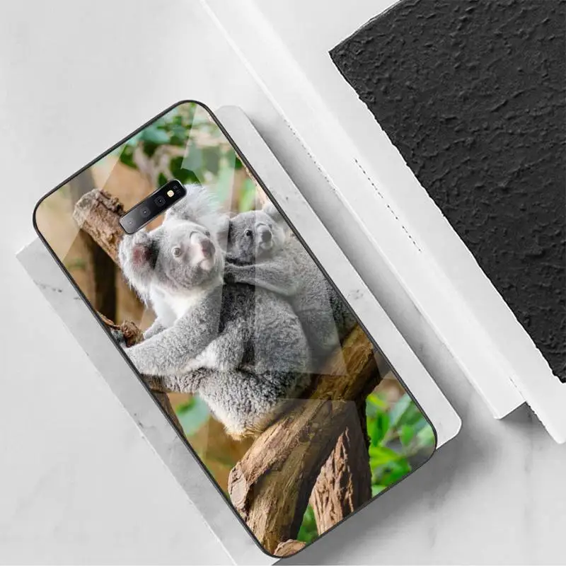 

koala cute animal Phone Case Tempered glass For Samsung S6 S7 edge S8 S9 S10 e plus note8 9 10 pro