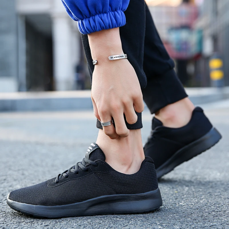 CcharmiX Men Shoes Couples Walking Sneakers Lace Up Spring Lightweight Mens Casual Breathable Male Footwear Big Size 48 |