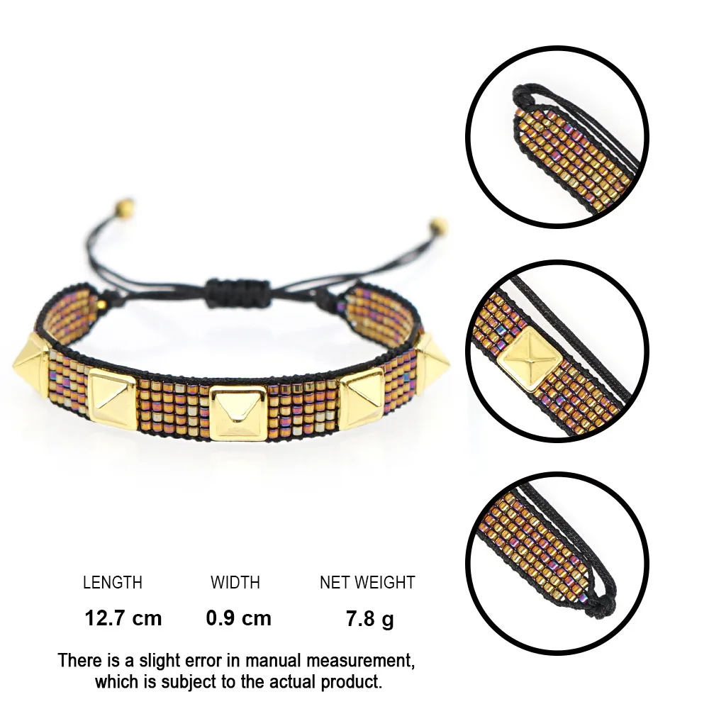 Ремешки с заклепками SHINUSBOHO для женщин браслет MIYUKI для мужчин цветные пульсерас мужер мода 2019 ювелирные украшения ручной работы оптом.