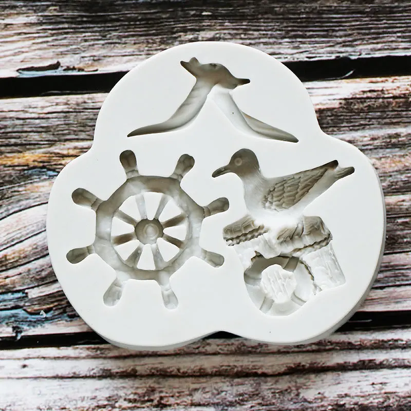 

Чайка, искусственная шоколадная форма для украшения торта фондю, морская форма для выпечки «сделай сам»