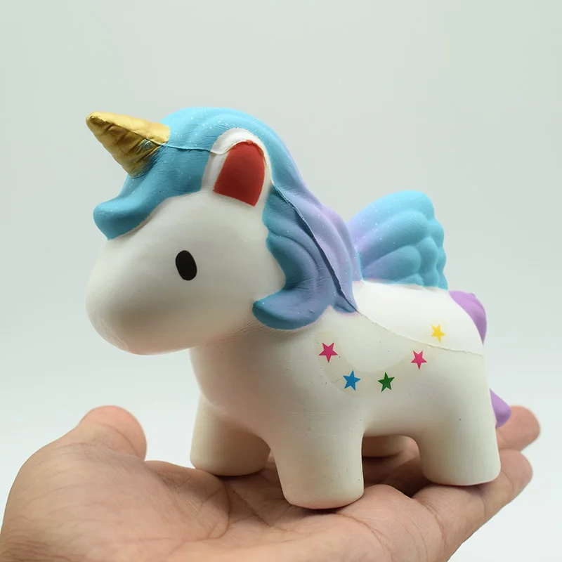 

Jumbo Elastic Soft PU Squishy Slow Rising Anti-stress Kawaii Squishies Star Unicorn Squeeze Kid Toy Charm Lanyard Strap