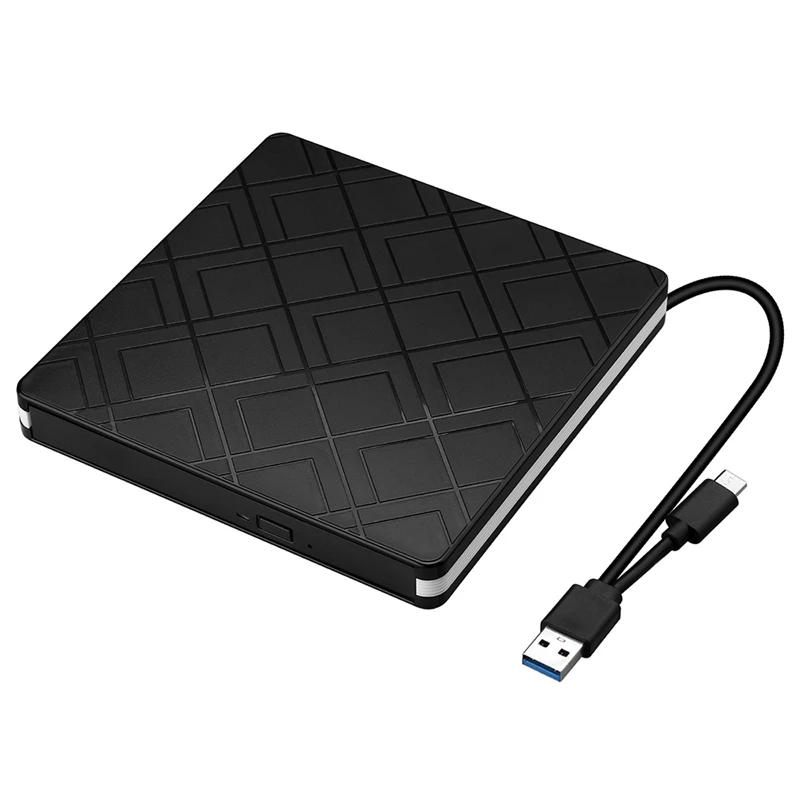 Внешний CD DVD привод USB 3 0 Type C двойной интерфейс горелка для WinXP 2003 Vista/7/8 1/10/Linux / Mac