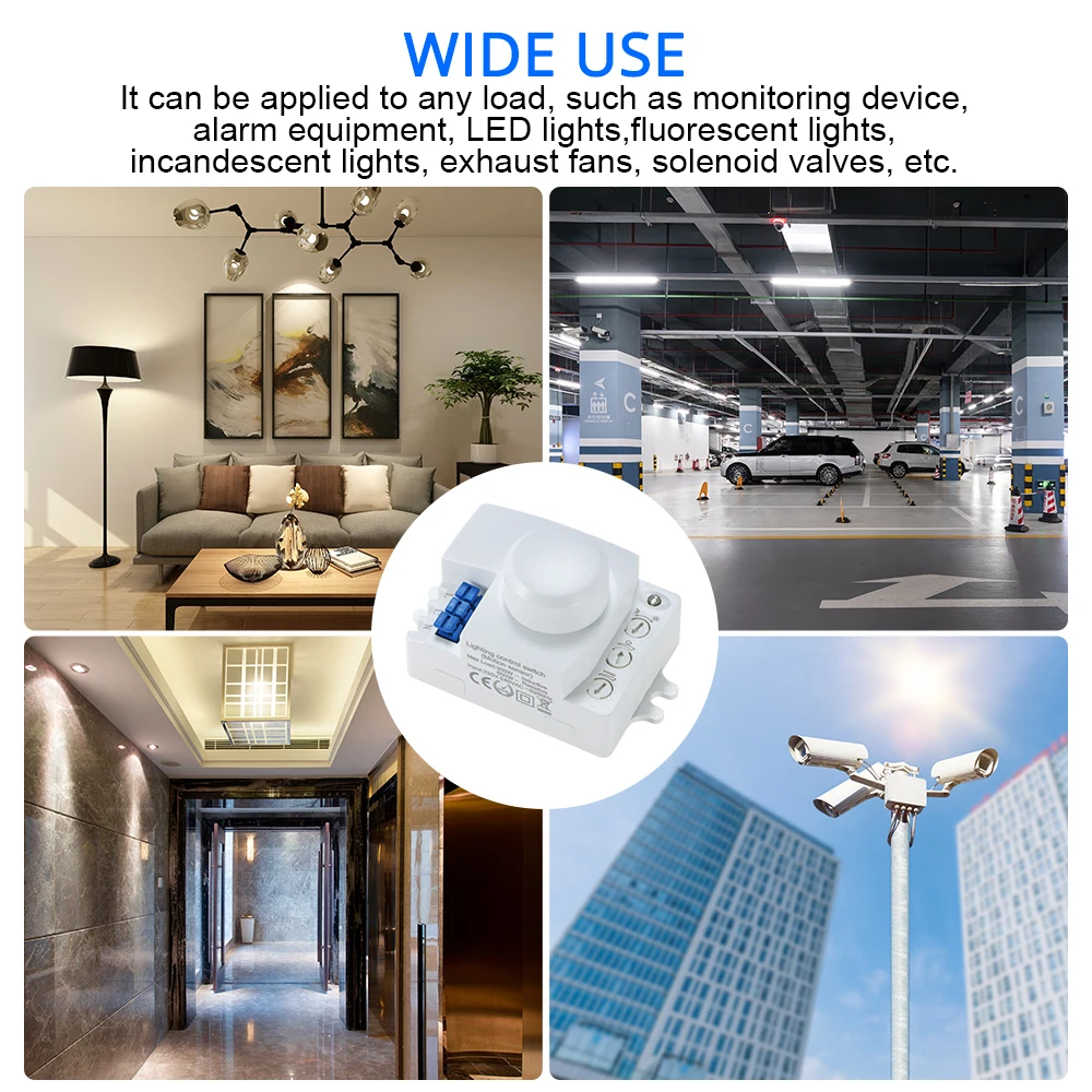 Переключатель датчика движения тела 5 8 ГГц высокочастотная система светодиодный