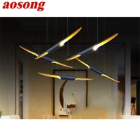 aosong postmodern pendant light creative simple led lamps fixtures for home decorative dining room