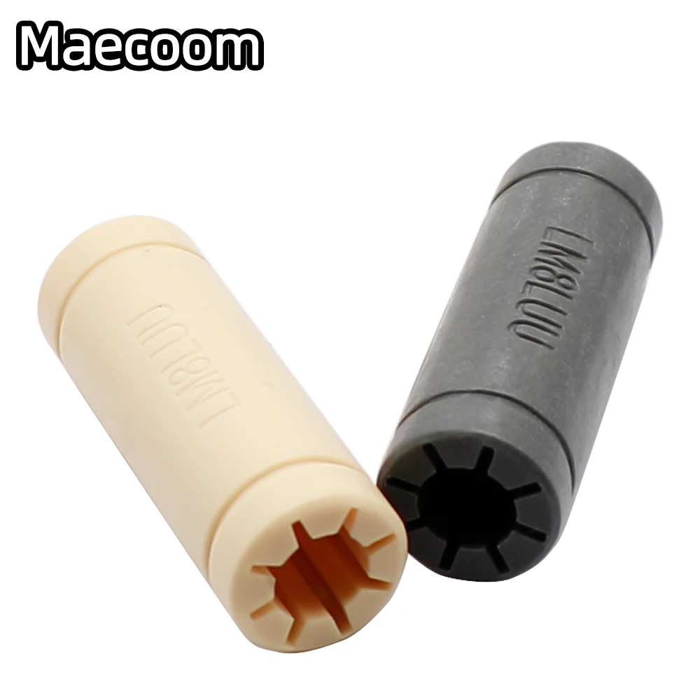 1pcs Solid Polymer LM8LUU Linear Bearings Bushing LML8UU 8MM 8*15*45mm Gray Color for Prusa Mendel 3D Printer DIY CNC Machine - купить по