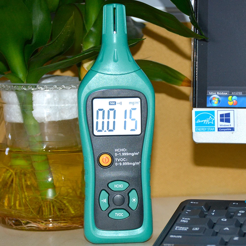 

LCD Digital Formaldehyde Detector Meter Formaldehyde Air Quality Tester Sensor Gas Analyzers Temperature Humidity Test Meter