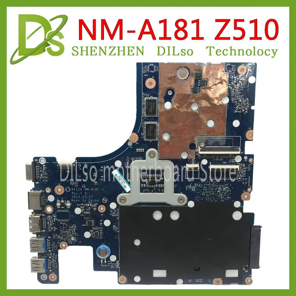 Kefu AILZA NM-A181 для lenovo Ideapad Z510 AILZA NM-A181 для lenovo Z510 Материнская плата ноутбука GT740M 2GB Материнская плата Тест