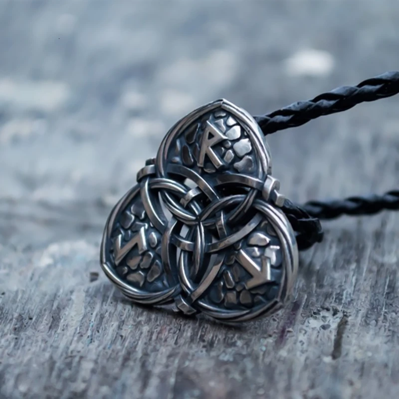 EYHIMD Viking Triquetra Символ нержавеющая сталь кулон руны нордический амулет ювелирные изделия