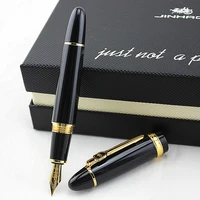 high quality jinhao 159 fountain pen luxury metal pen big size unique style medium 0 5 nib heavy business office gift ink pen