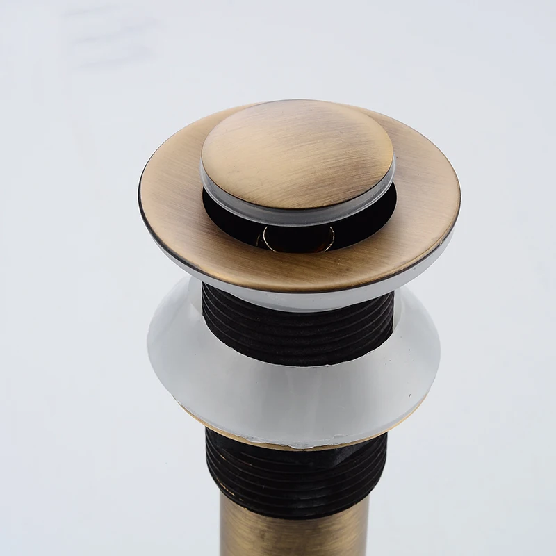 Antique Bronze Bathroom basin sink Press Pop Up Drain stopper waste Assembly water overflow or non-overflow | Обустройство дома