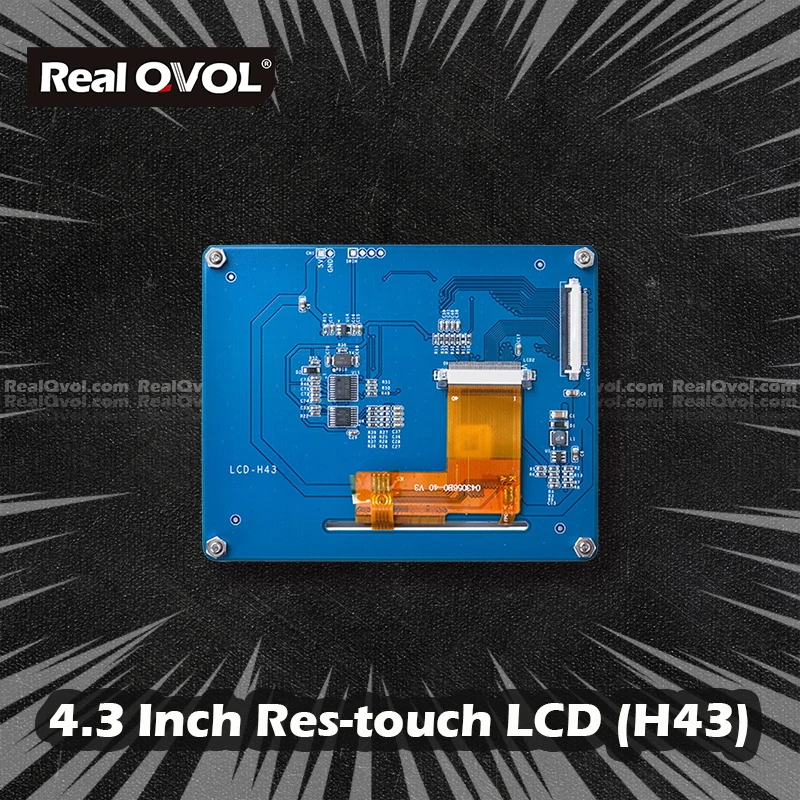Дисплей с сенсорным экраном RealQvol FriendlyELEC H43 4 3 дюйма для TINY6410 MINI6410 TINY210 MINI210S Nanopi NanoPC