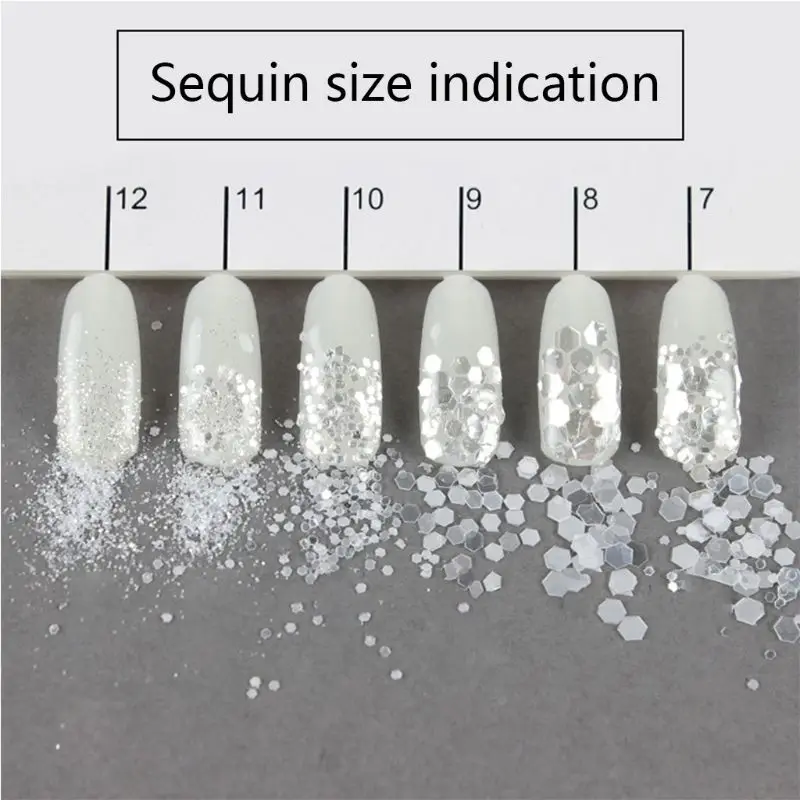 

16 Bottles Nail Art Sequins Filling Flash Glitter Powder UV Epoxy Resin Pigment