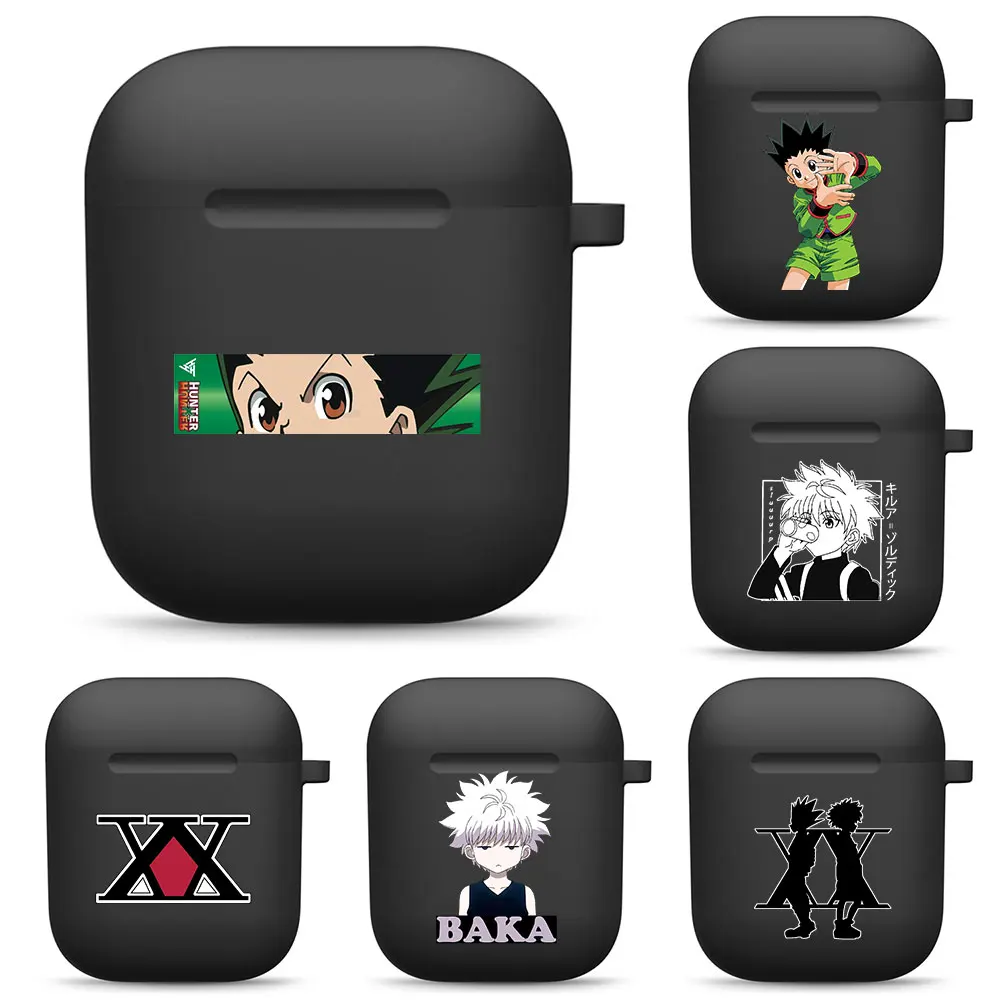 

Силиконовый чехол для наушников Airpods 1, 2, подходит для Apple Airpods 2, 1, беспроводной аксессуар, мягкий чехол для аниме Hunter X Hunter