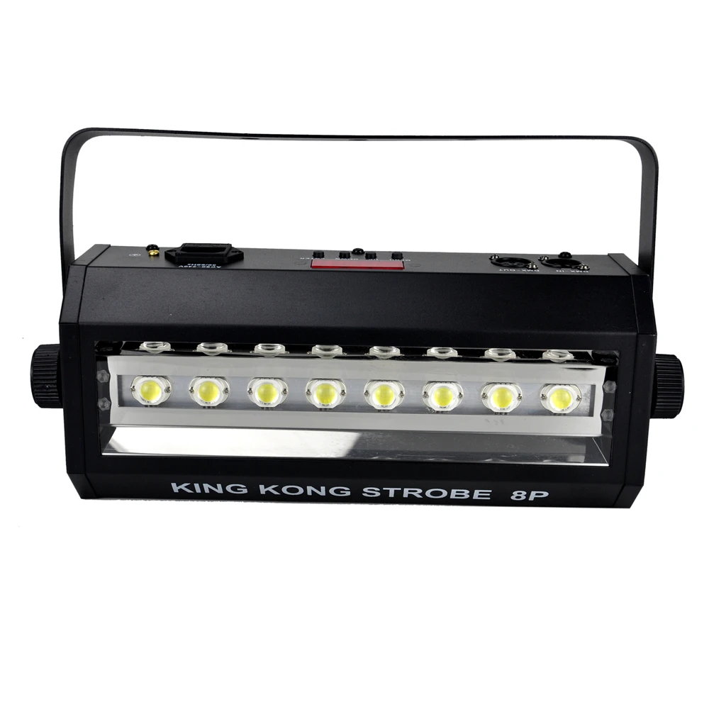 Kingkong стробосветильник 8P белый мини-размер 3PIN DMX512 вход/выход разъем ЖК-дисплей