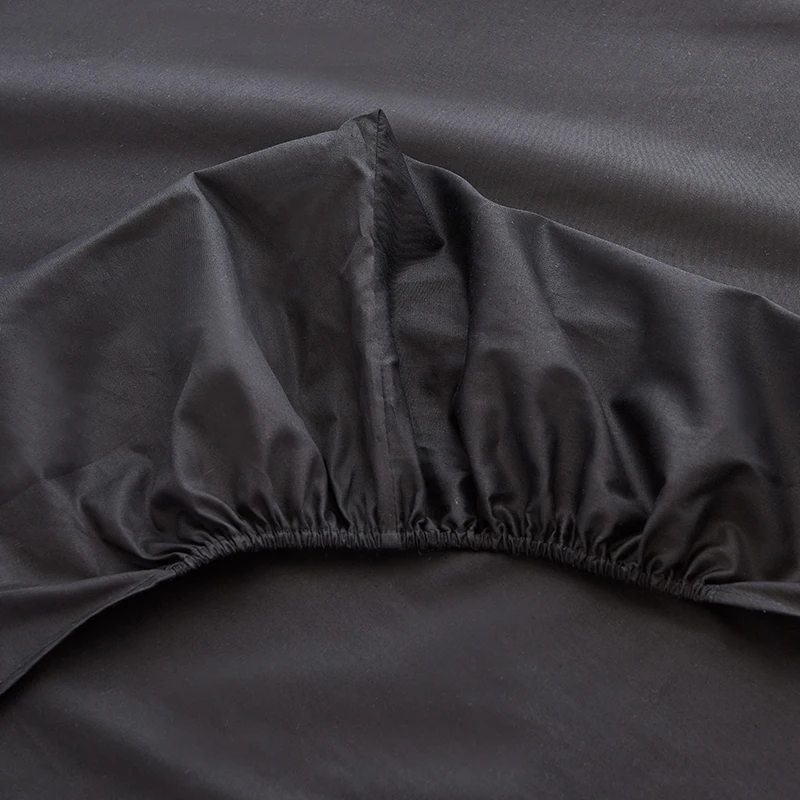 Простыня на резинке наматрасник из 100% хлопка однотонное постельное белье с