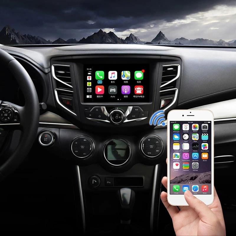 Carplay беспроводной USB портативный навигационный плеер Plug Play Auto Smart Link Mini с Android авто