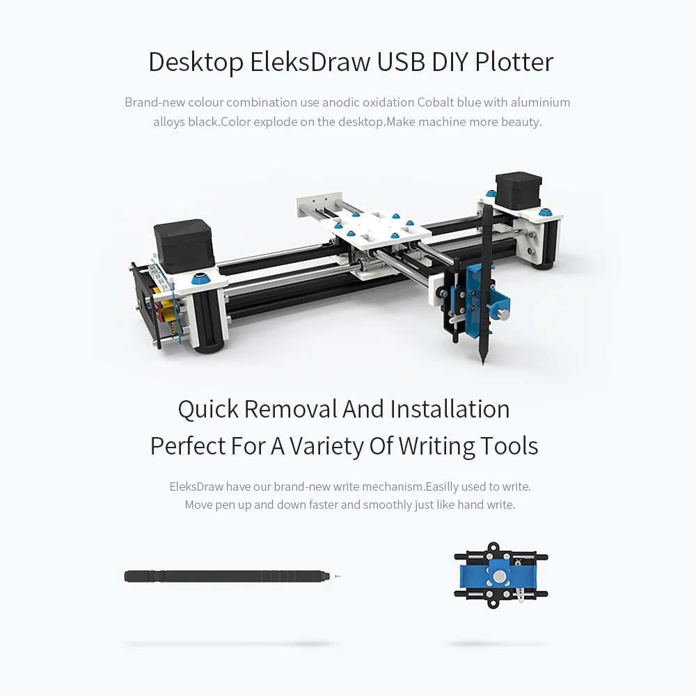 Новое поступление плоттер Настольный EleksDraw USB Сделай Сам координатный ручка