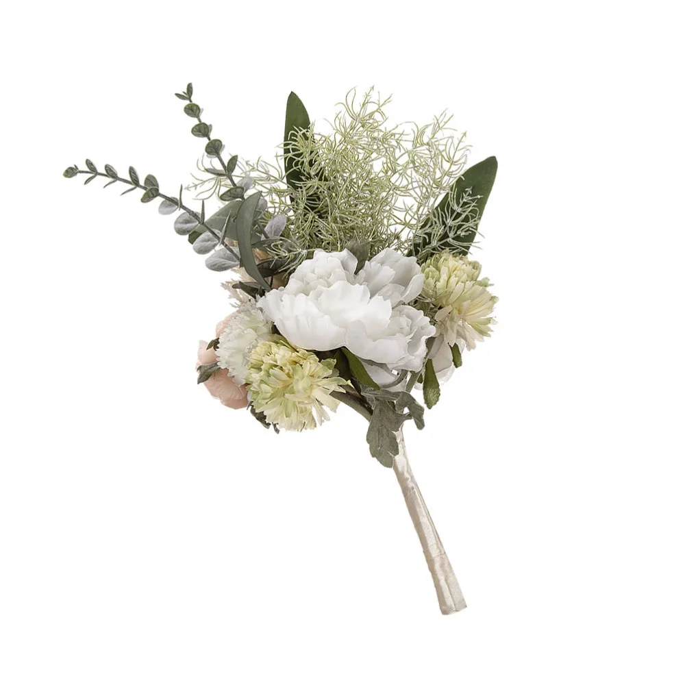 

1Pc Simulated Hand Bouquet Bridesmaid Hold Bouquet Wedding Flower Decor