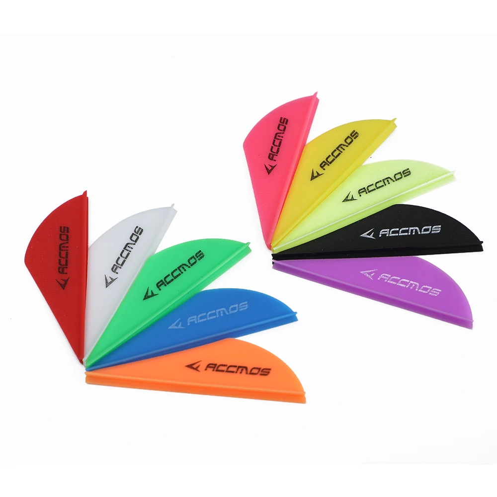 50/100 шт. стрельба из лука 2-дюймовые стрелы с резиновыми перьями лопасти стрелки