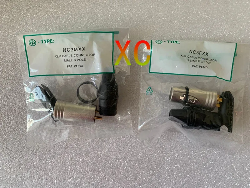 5 шт. NC3MXX и NC3FXX для нейтрального штекера гнезда набор 3-контактных XLR разъемов