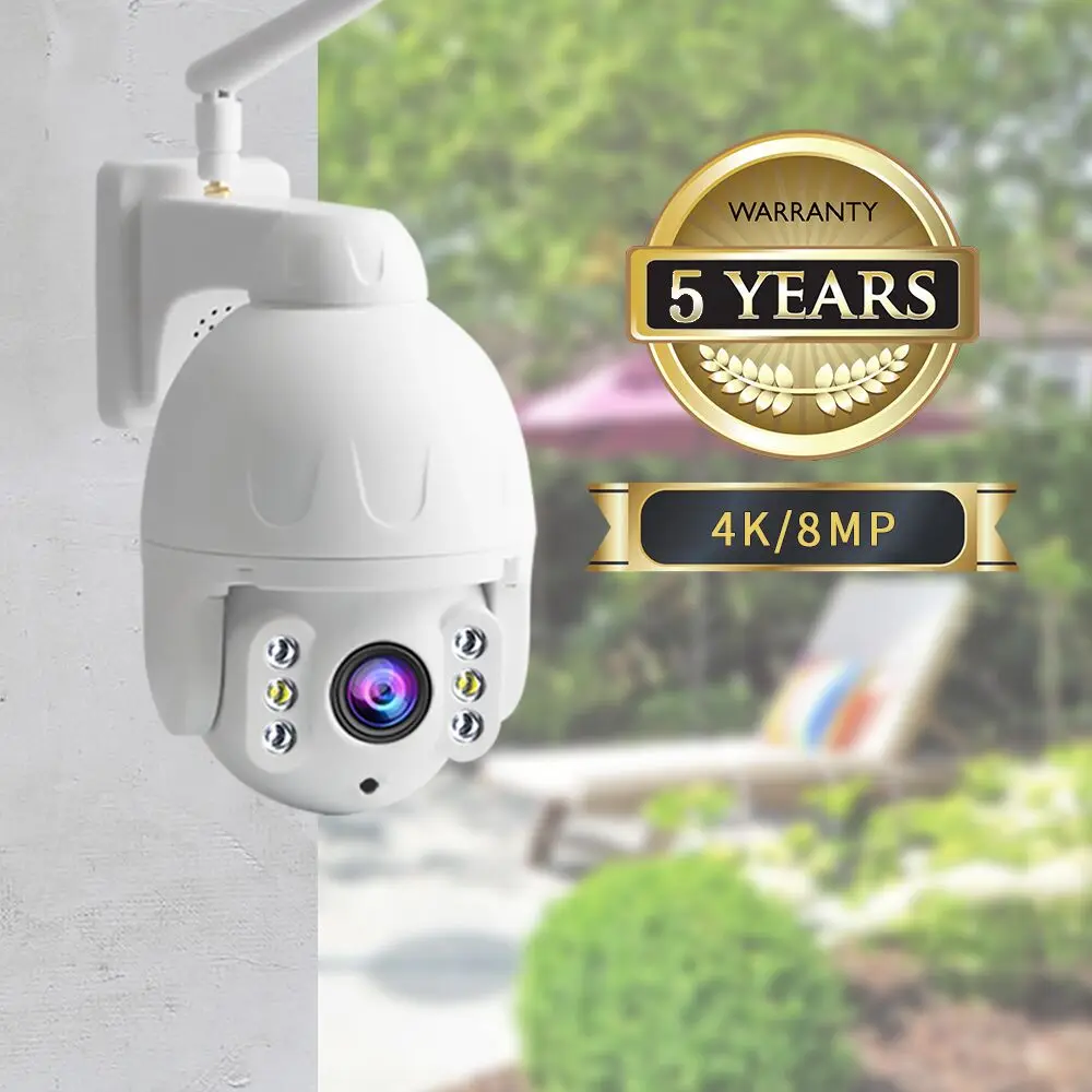 Наружная беспроводная Wi-Fi камера видеонаблюдения Neye3c 8MP4K HD водонепроницаемая AI