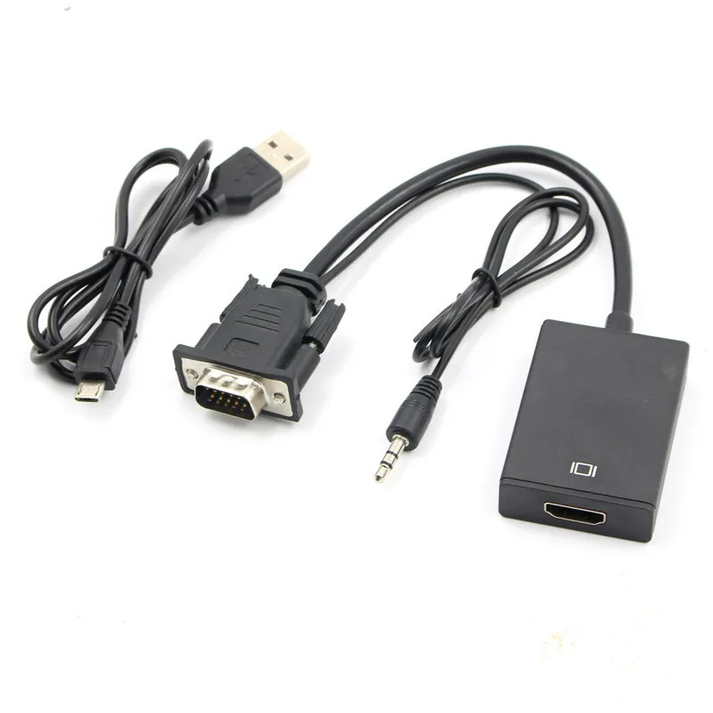 

Переходник VGA/HDMI, 3,5 мм, 1080P, для ПК, ноутбука, HDTV, проектора, ps4
