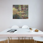 Пейзаж Настенный для ванной комнаты, коричневый лотос, пруд, Клод Моне, известное изображение для гостиной, кухни, Настенный декор на заказ