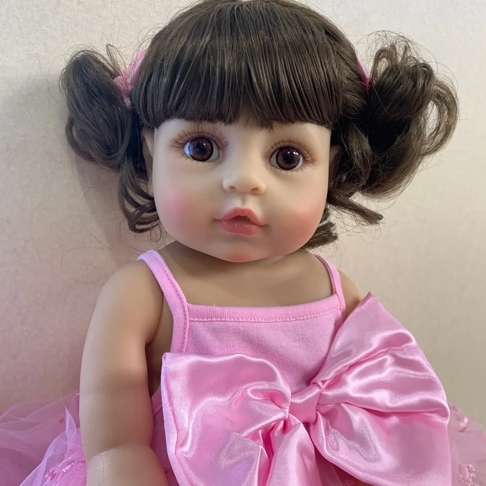 

NPKDOLL Baby Doll reborn Princess Girl 55CM full body Soft Silicone Babies Girls Lifelike Newborn bebe Reborn bonecas