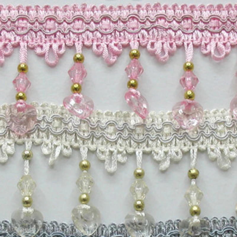 12 ярдов/лот В наличии 14 цветов штор кружевная бахрома с кисточками отделкой