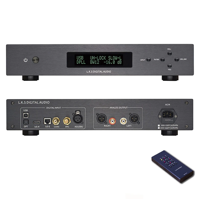 K.s аудио LKS MH-DA004 двойной ES9038pro DSD DAC USB Модернизированный Crystek CCHD-575 Коаксиальный