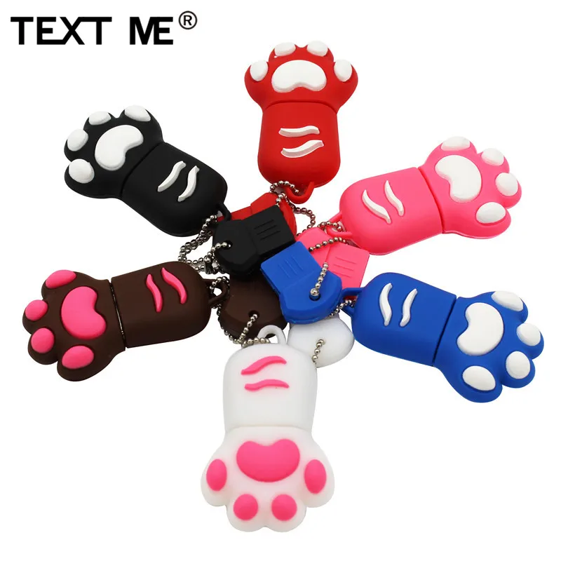 Usb флеш-накопитель TEXT ME 64 ГБ коричневый розовый черный синий usb 2 0 4 8 16 32 флешка