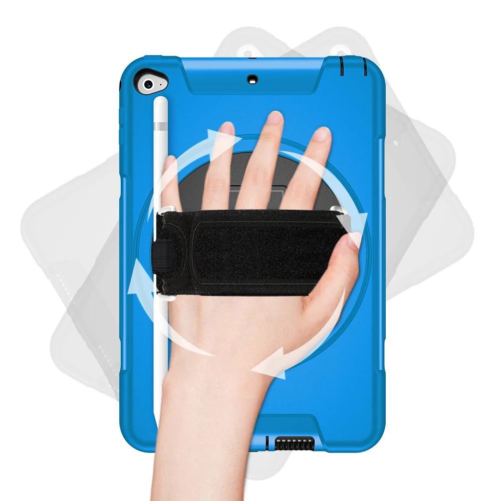 For iPad Mini 4 5 Case with Pen Holder Hand Shoulder Strap Mini5 2019 Tablet Shockproof Drop Protection Cover 7.9 inch FTL02 | Компьютеры