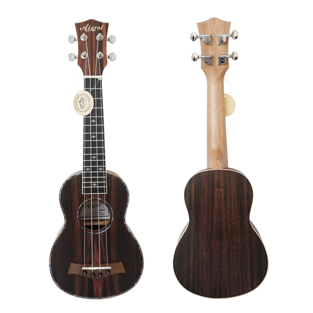 21 дюймов jave ebony uke Гавайская гитара с сумкой