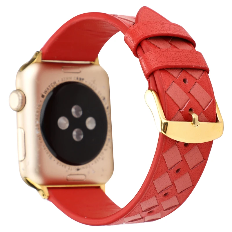 Ремешок для Apple watch 44 мм 40 мм 42 мм 38 мм corra iwatch 4 5 3 2 высококачественный кожаный браслет аксессуары для Apple watch 4 5