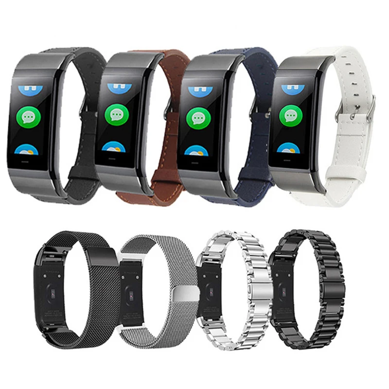 Сменный ремешок для Huami Amazfit Cor Midong, умный браслет, кожаный, металлический, Милан, нержавеющая сталь, только ремешок для Amazfit Cor