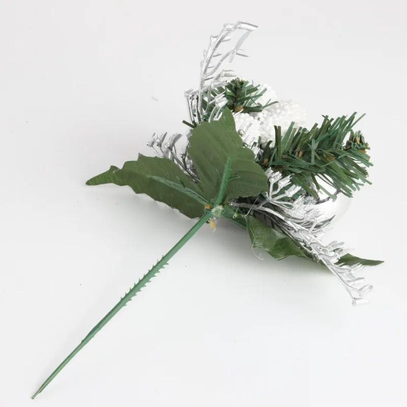 

2021 New Year Artificial Christmas Flowers Fake Flowers Merry Christmas Tree Decoration Home DIY Xmas Gift Ornament Navidad