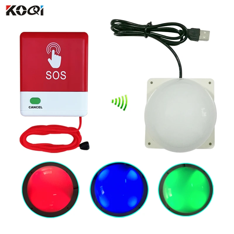 

Caregiver Pager Wireless Sos Call Button Nurse Call Alert Patient Help System for Home Elderly