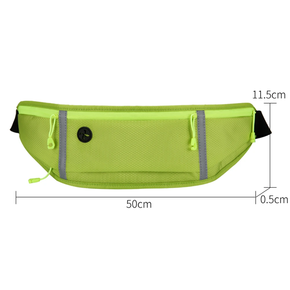 

Sport Waist Belt Bag Ultraslim Women Men Running Jogging Hiking Zipper Reflective Anti-theft Safety Mobile Phone Waistband Pouch