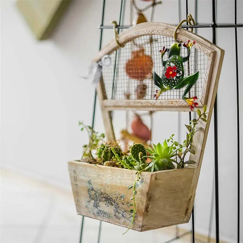 1 предмет металлический лягушки украшение сада Подвесной Настенный