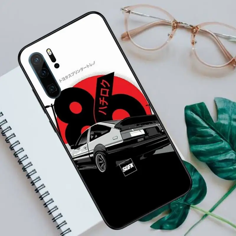 

Hot Japan Initial D anime Phone Case For Huawei honor Mate P 9 10 20 30 40 Pro 10i 7 8 a x Lite nova 5t