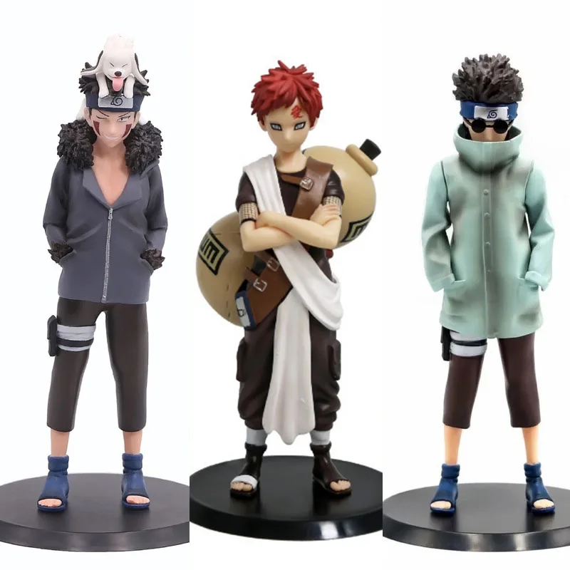 

Anime Naruto Aburame Shino Gaara PVC Action Figure Model Toys Collection Statue Decoration Best Gift for Children Xmas Gift