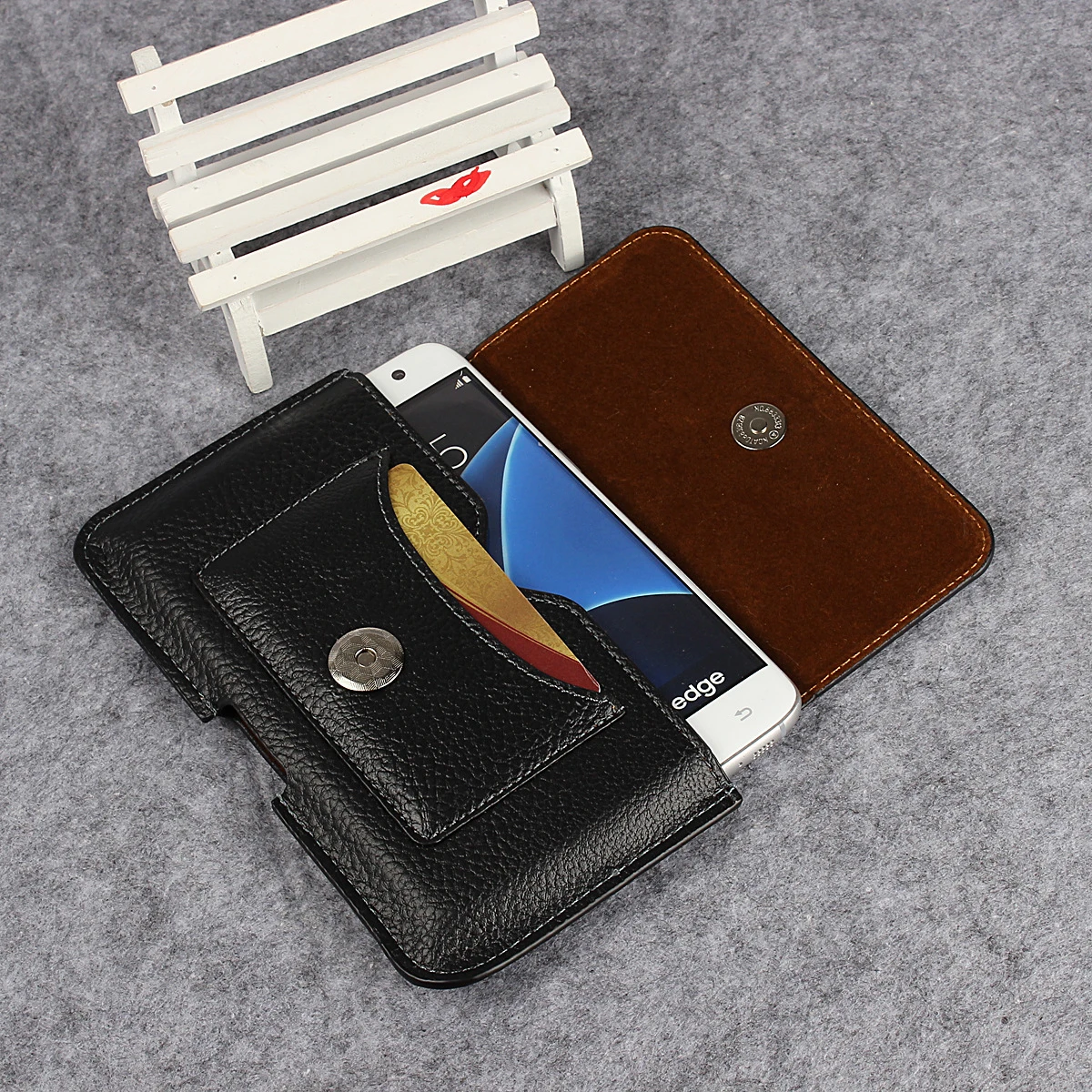 Защитный чехол для мобильного телефона Apple Iphone7 кожаный на талию можно вставлять