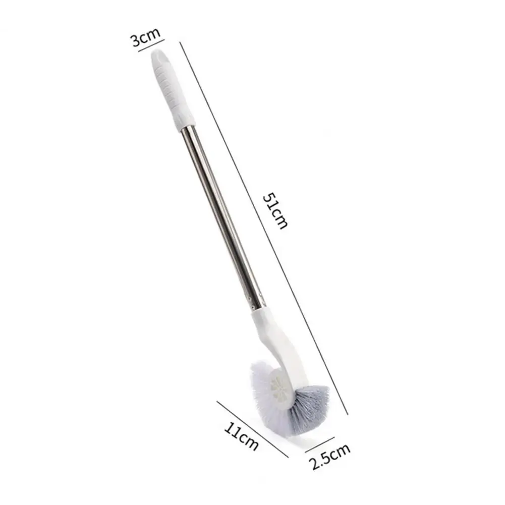 

Household toilet wall-mounted elbow toilet brush to clean no dead ends long-handled wall-mounted toilet soft bristles brush