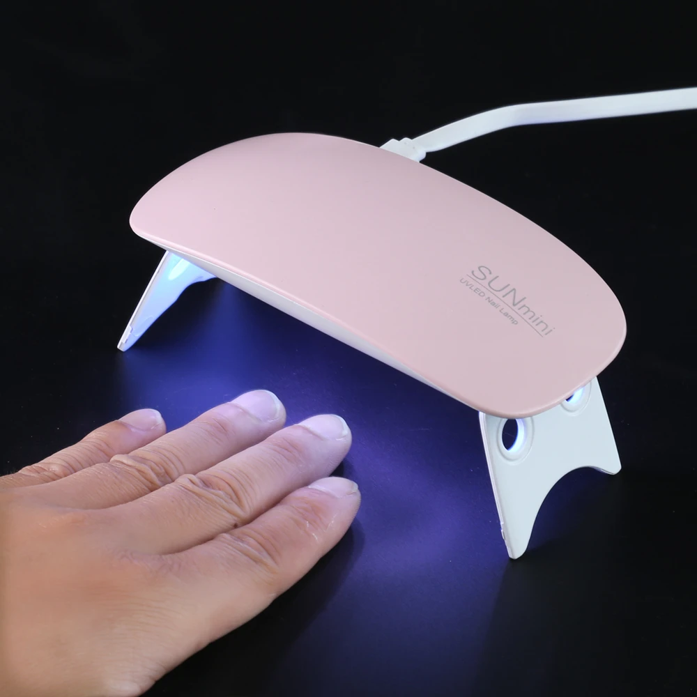 Мини Портативный профессиональный светодиодный УФ светильник 6 Вт Сушилка для