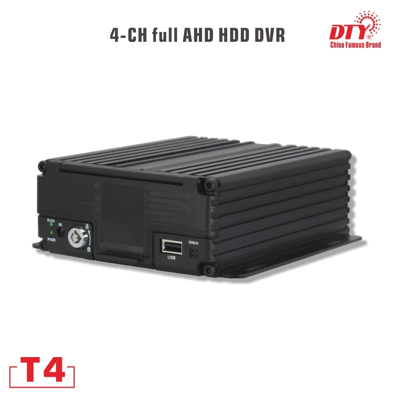 T4 (gps Wi Fi 4g) DTY высокопроизводительный 4ch 720p hdd и sd карта Мобильный dvr с gps wifi 4g для