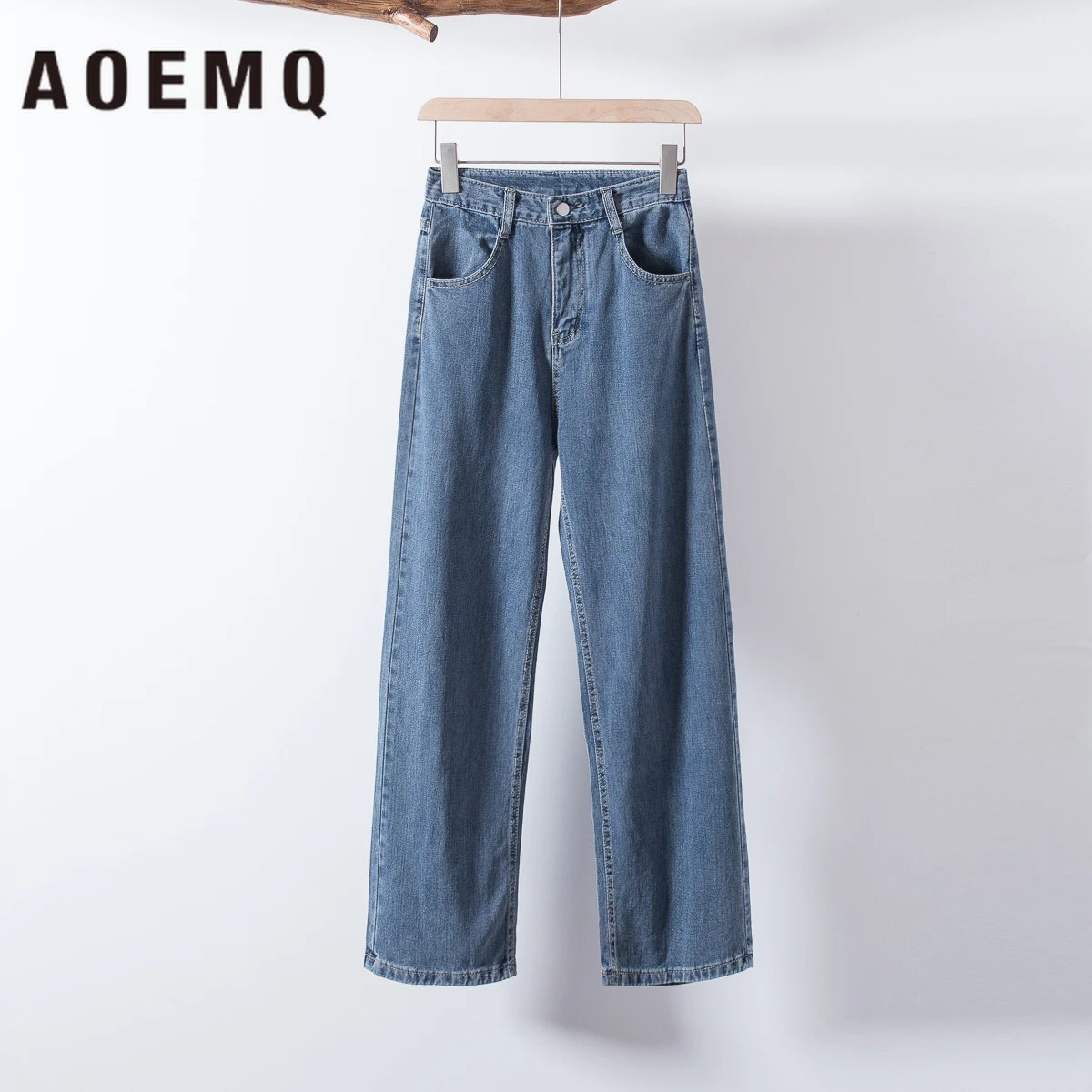 AOEMQ брюки в стиле хип-хоп широкие свободные большие размеры уличные для танцев